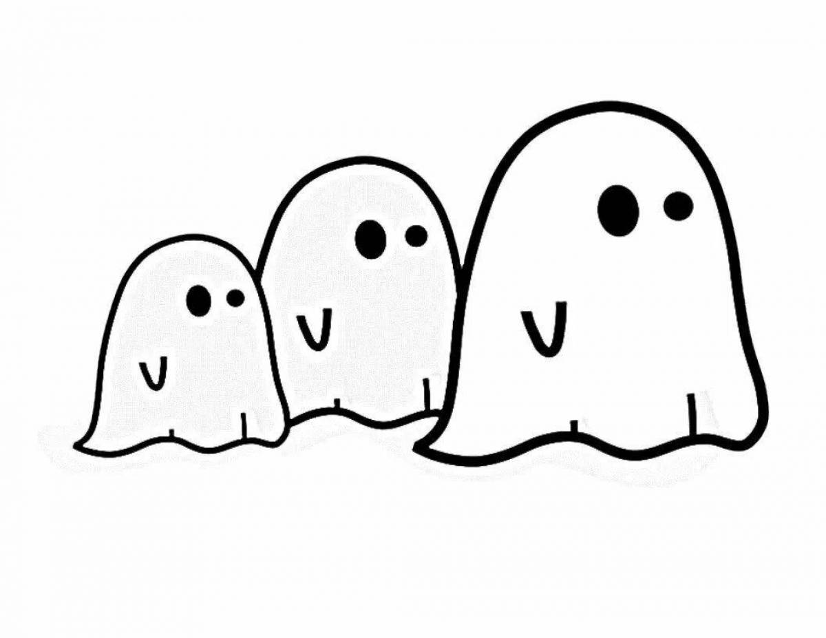 Fantastic ghost coloring book for kids