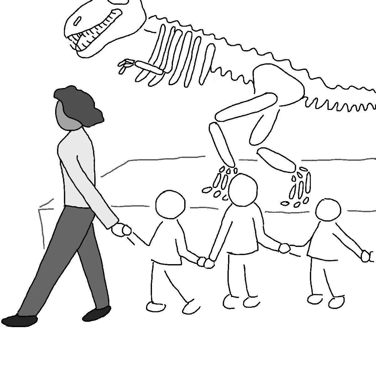 Gorgeous night at the museum coloring page