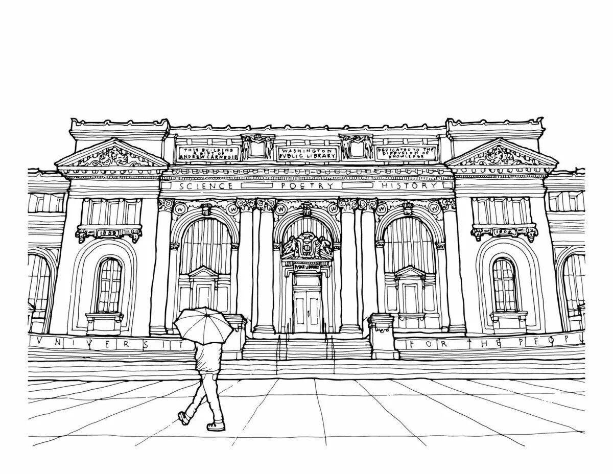 Glorious night at the museum coloring page