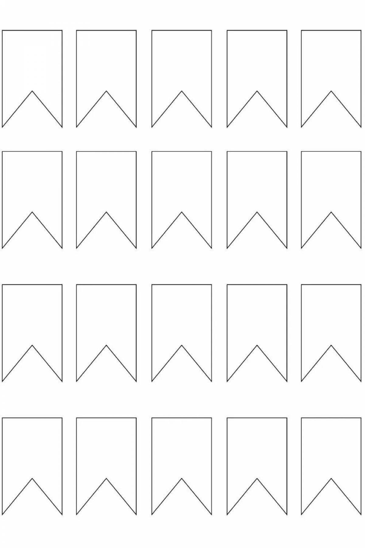 Gorgeous stripe emblazoned with a flag