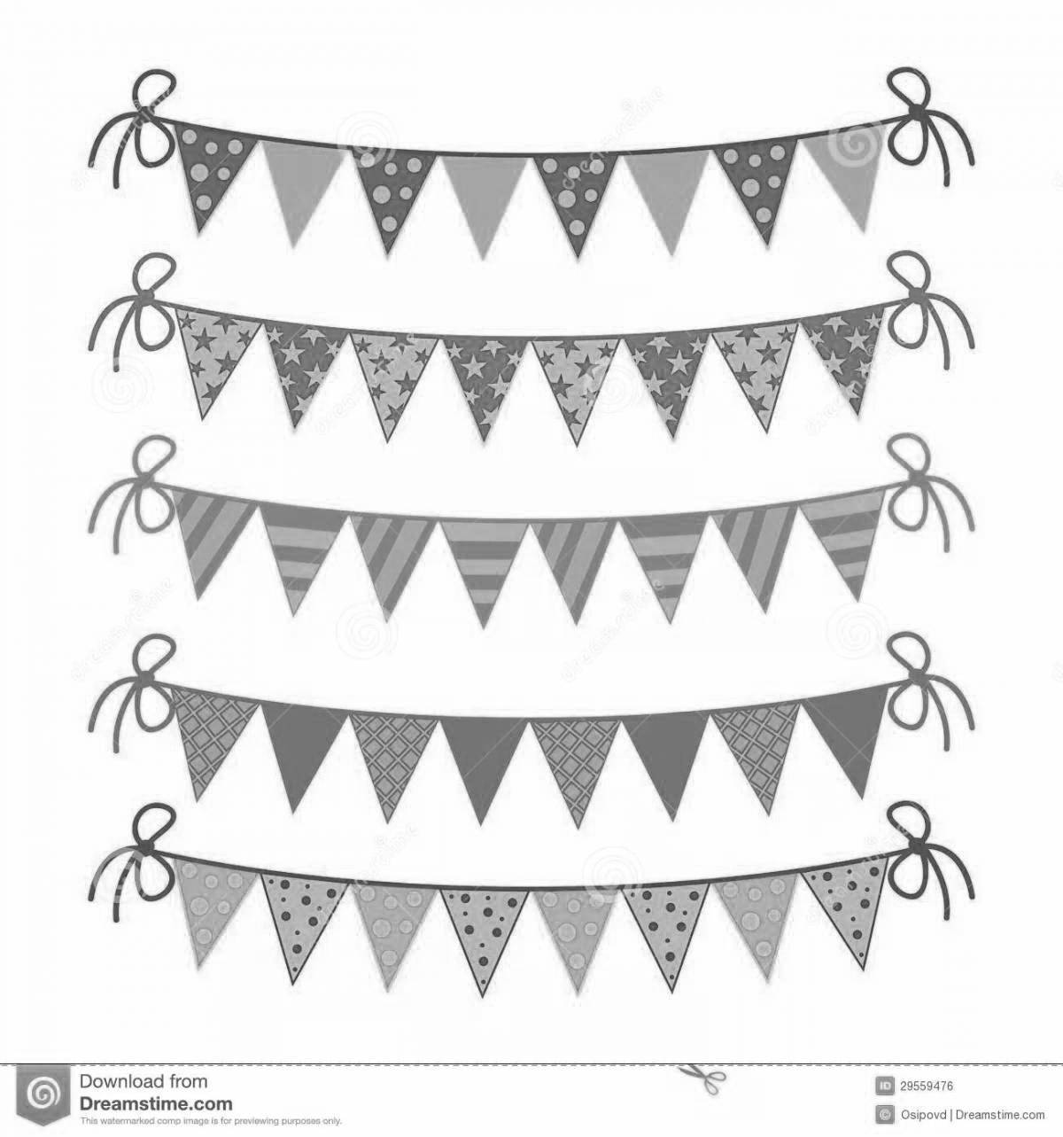 Decorate the strip with flags #5