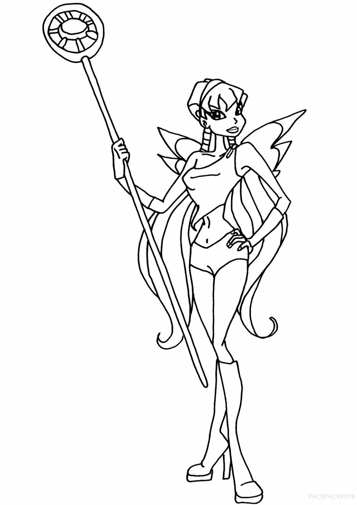 Раскраска Винкс блум чармикс #3