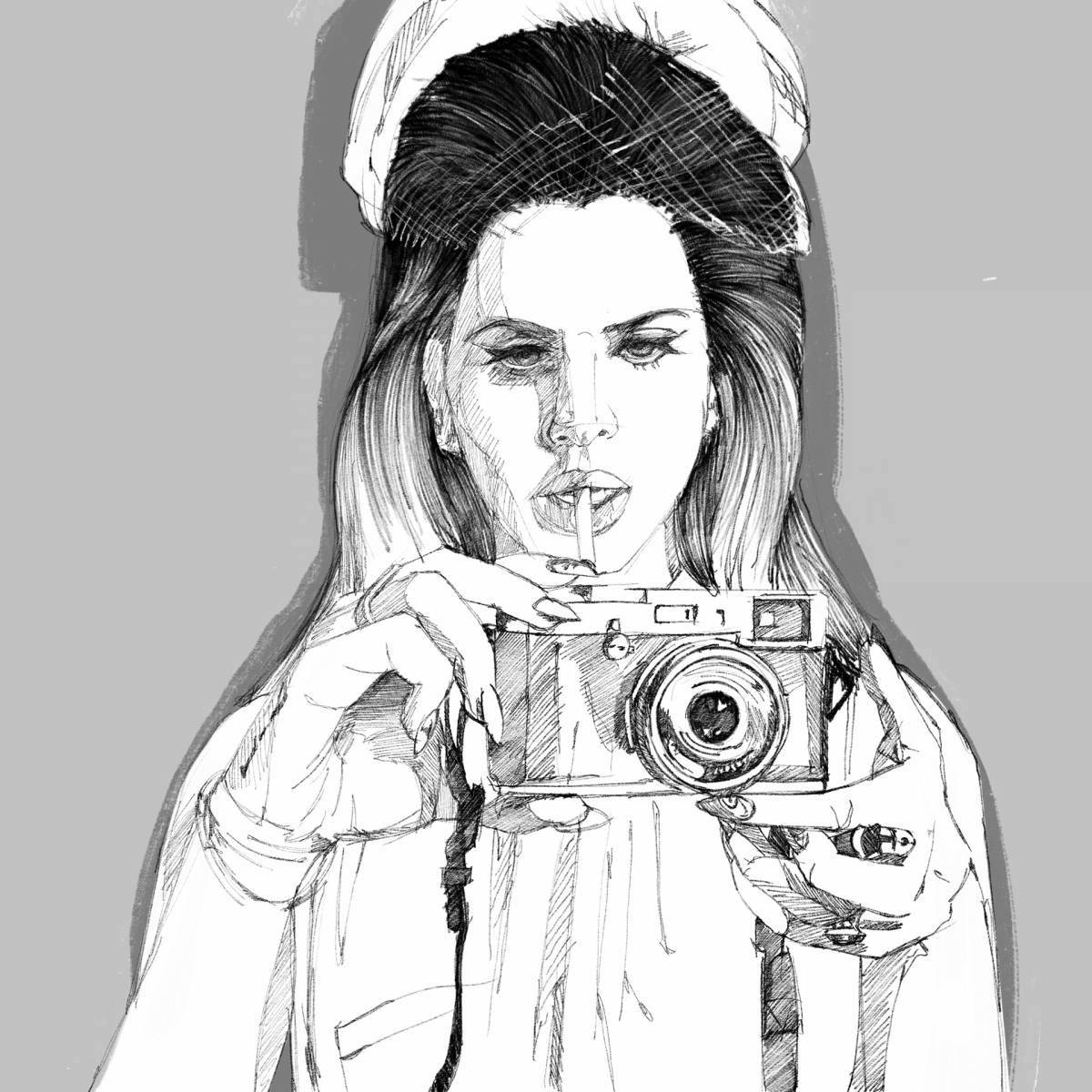 Lana Del Rey's gorgeous coloring book