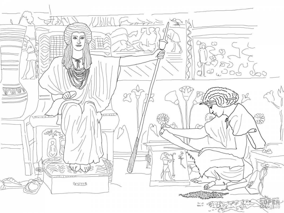 Раскраска ослепительный иосиф в египте
