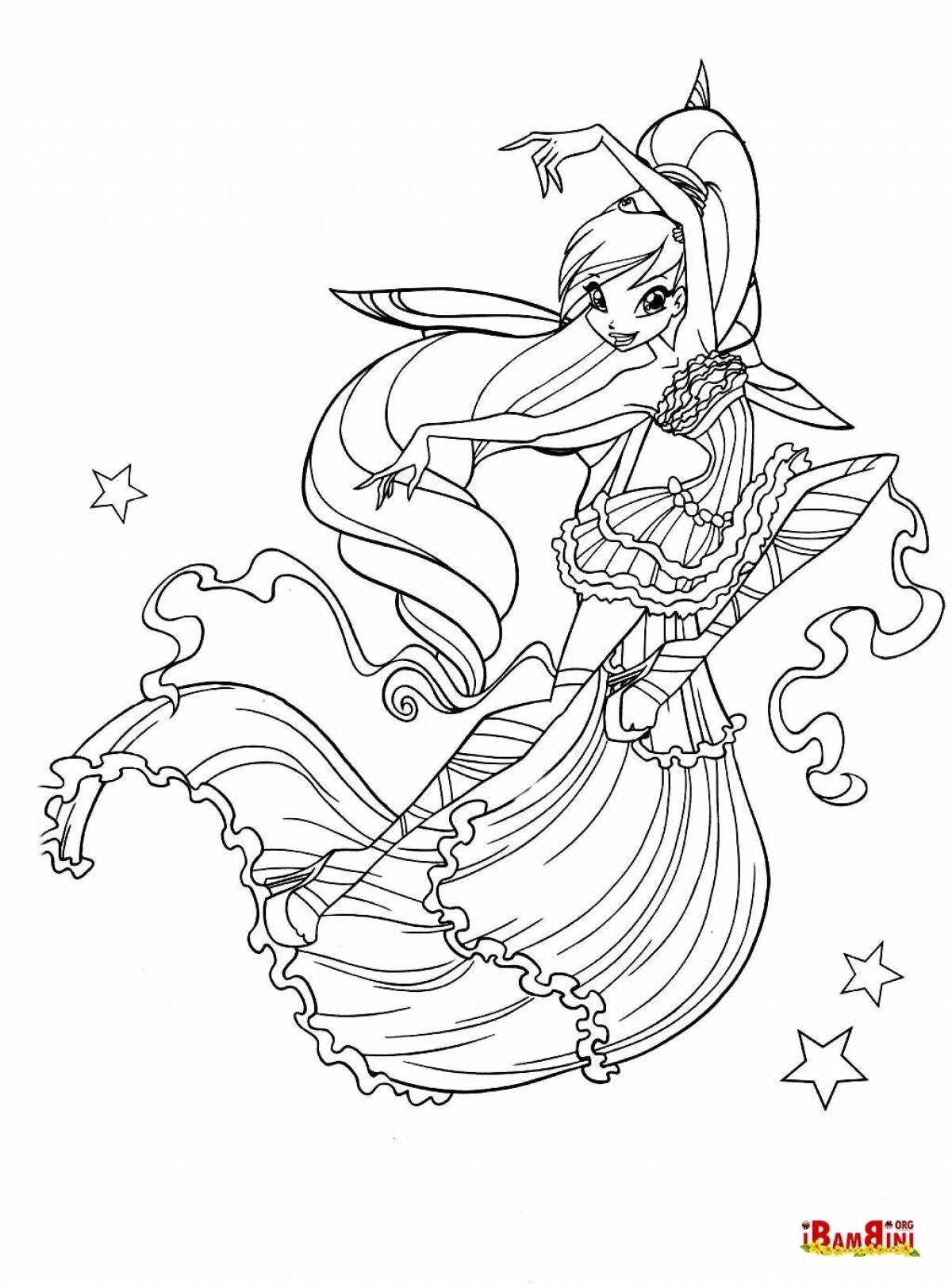 Generous winx coloring stella sirenix