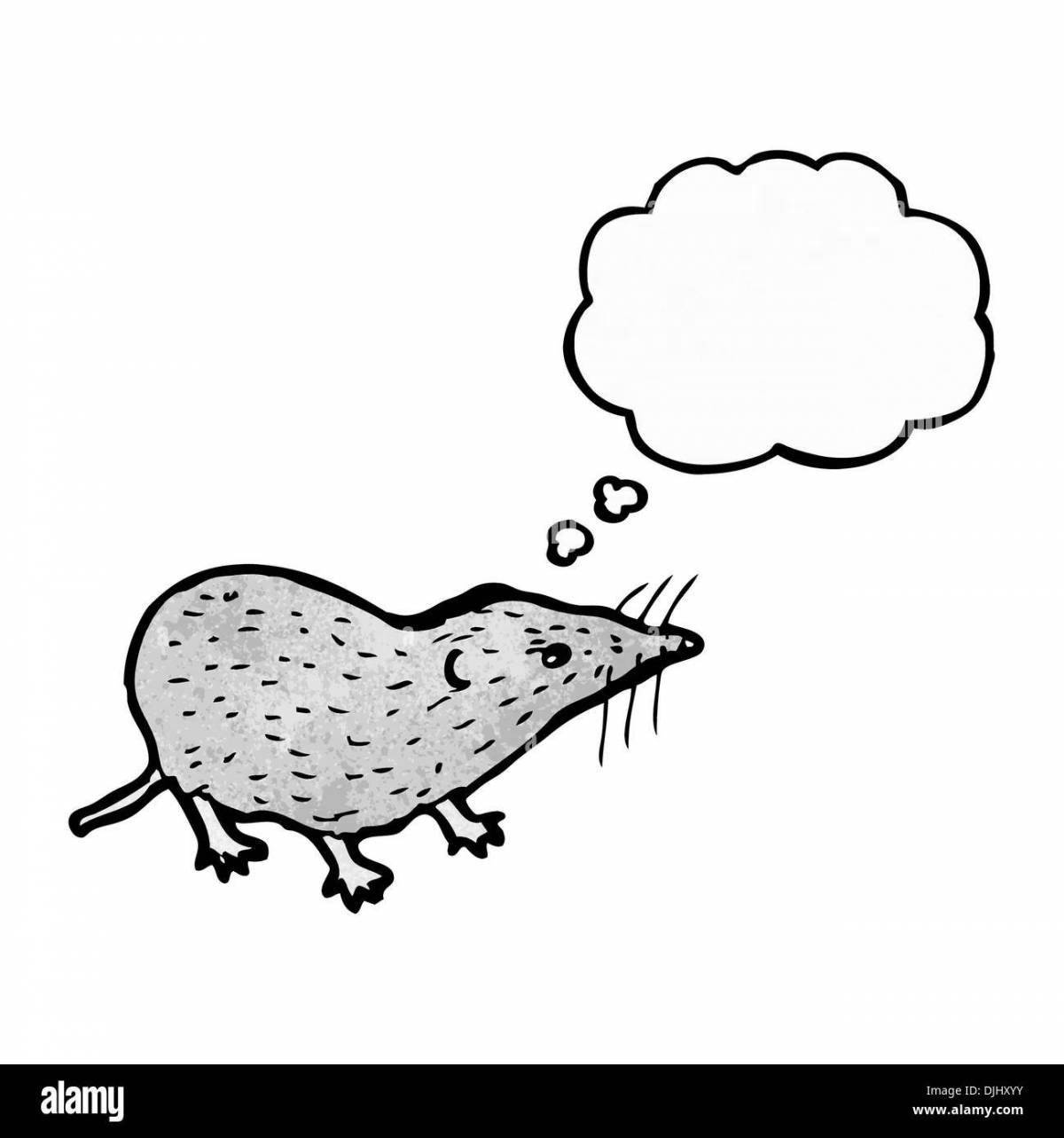 A wonderful shrew coloring book for kids