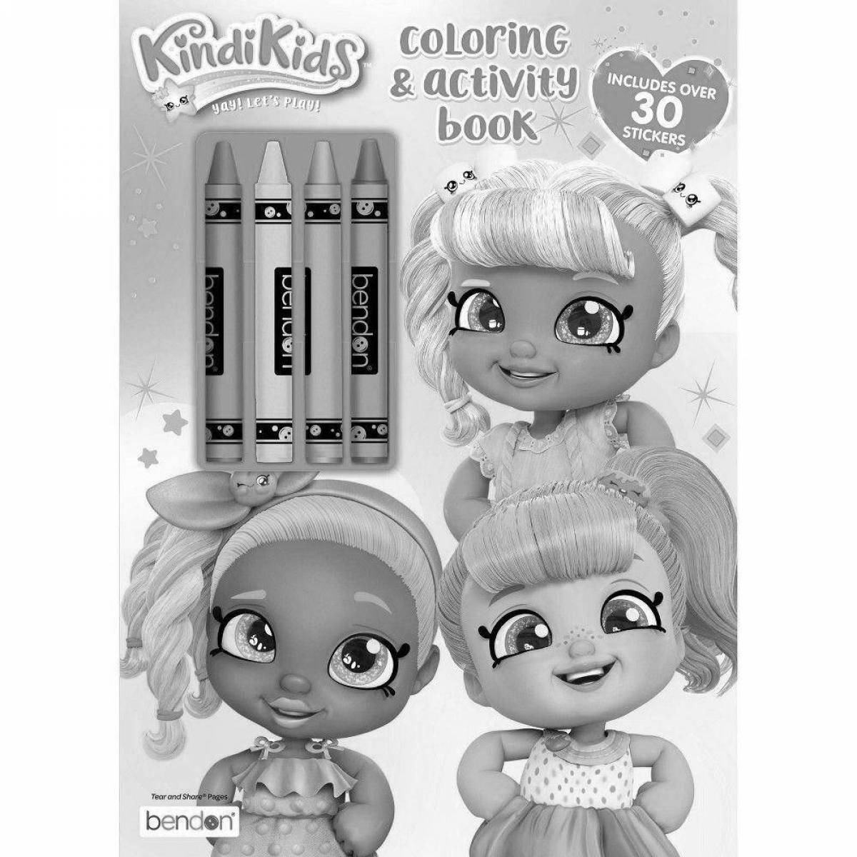 Exquisite coloring kindi kids donatina