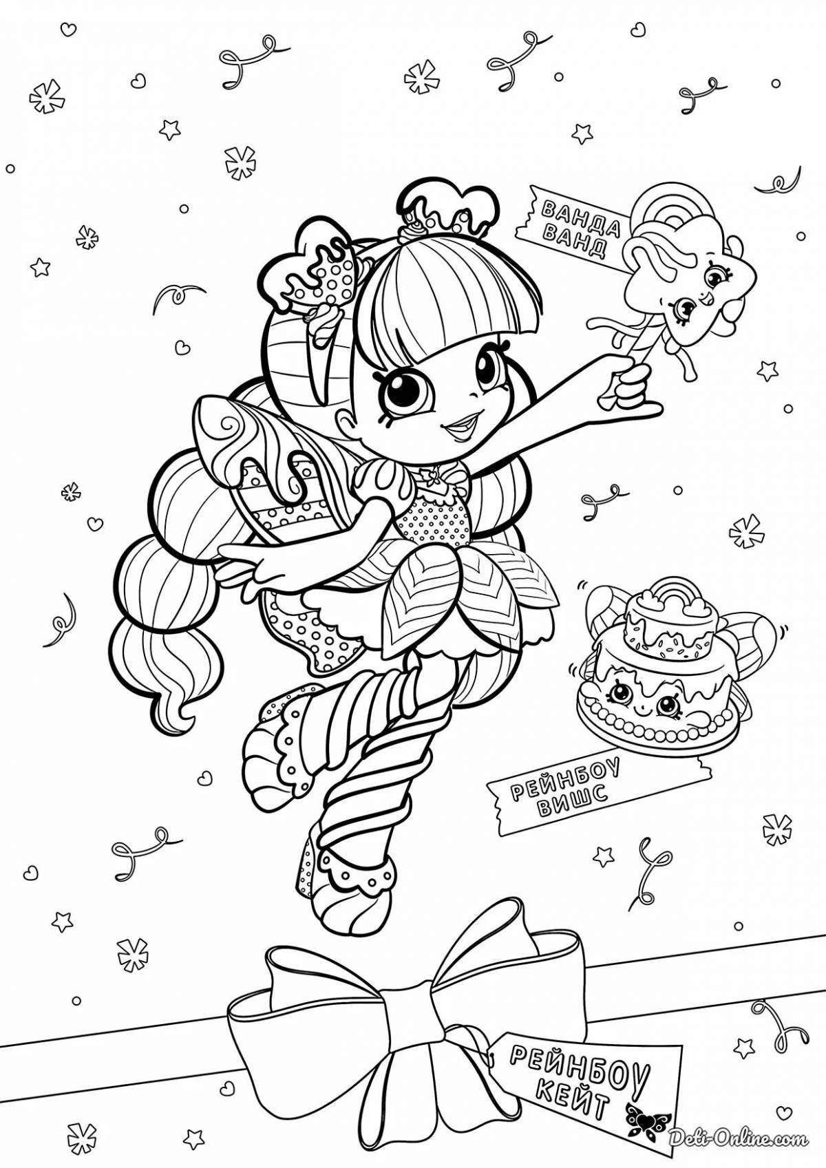 Attractive coloring kindi kids donatina