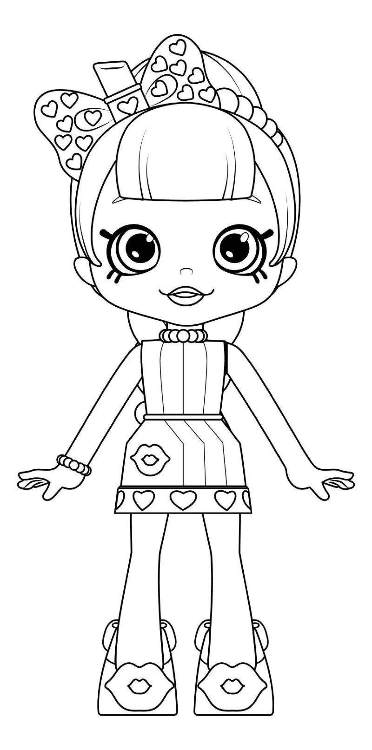 Sweet coloring kindi kids donatina