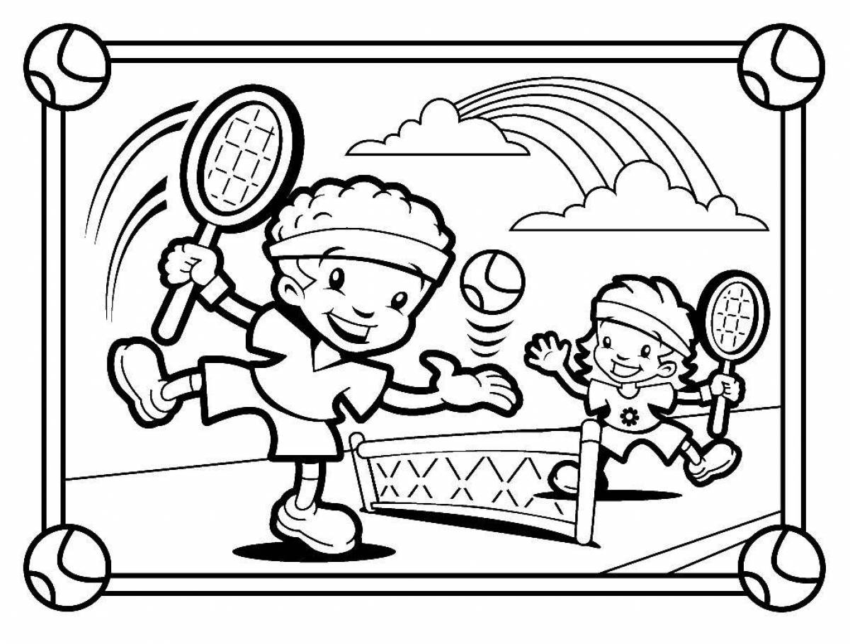 Fun sports coloring pages for kids