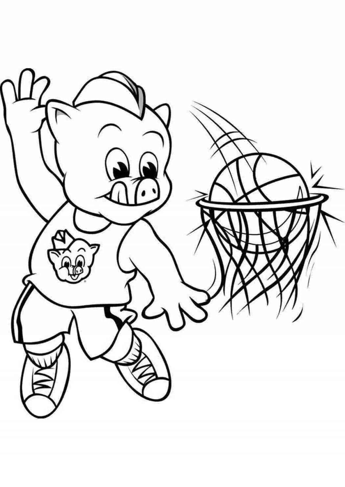 Playful sports coloring book for kids