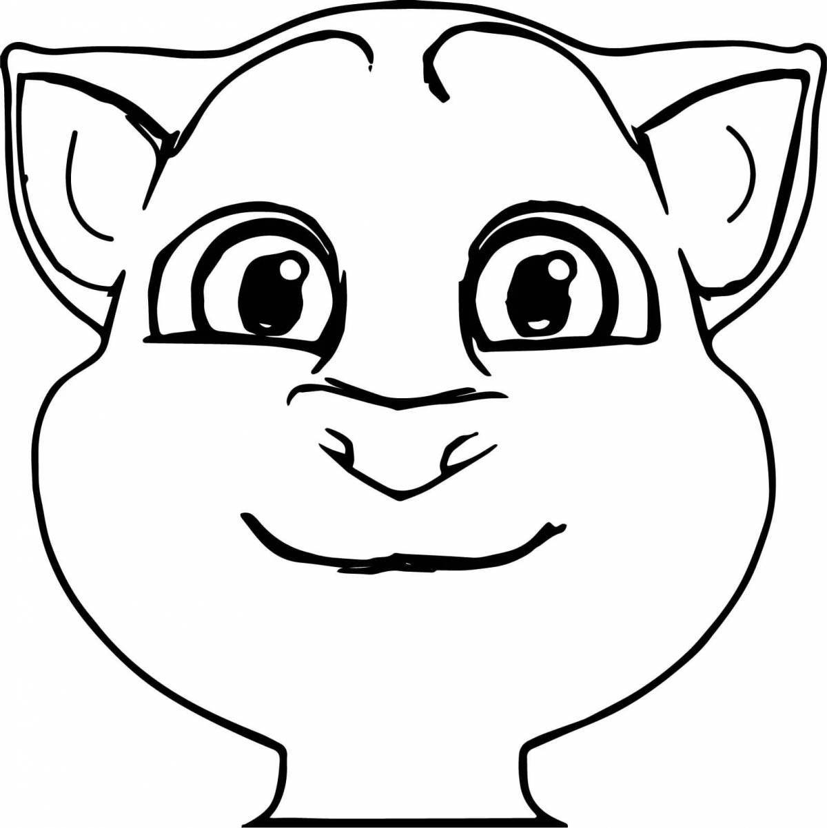 Outstanding coloring page my talking angela
