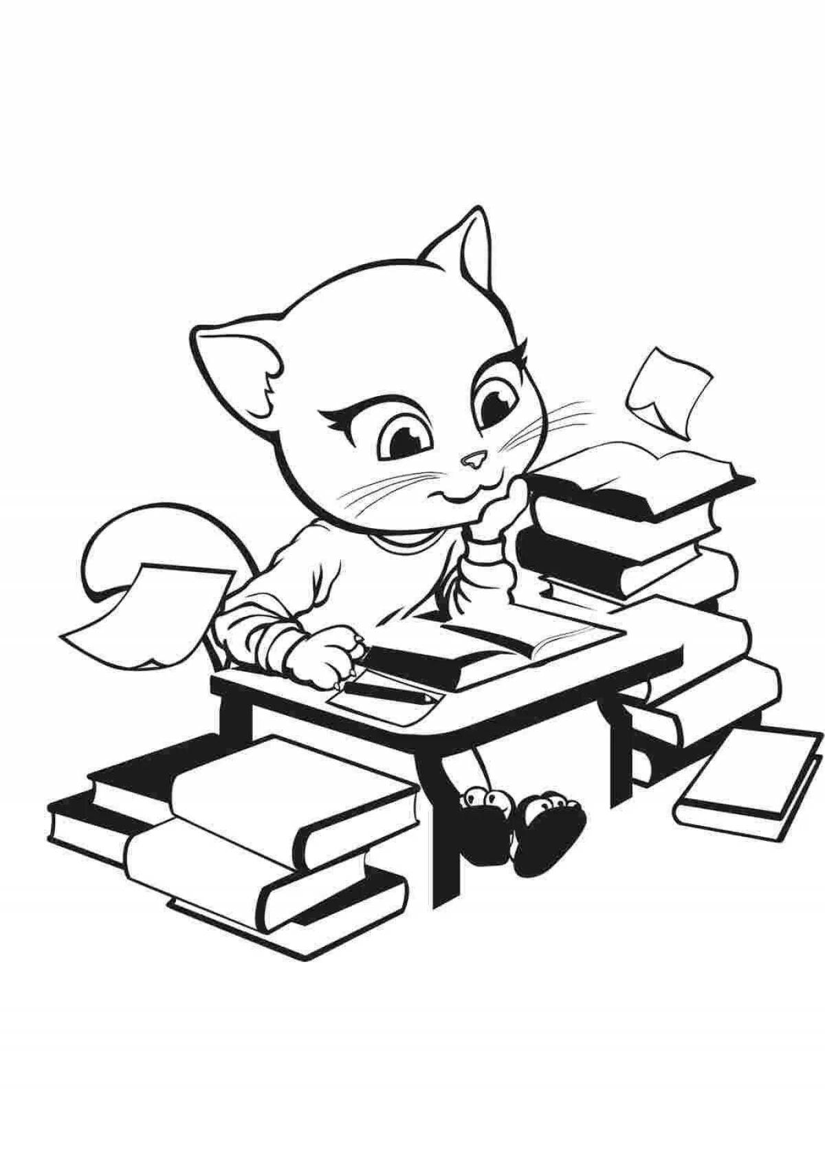Perfect my talking angela coloring book