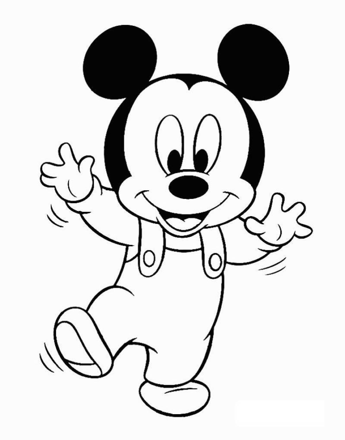 Cartoon easy coloring pages