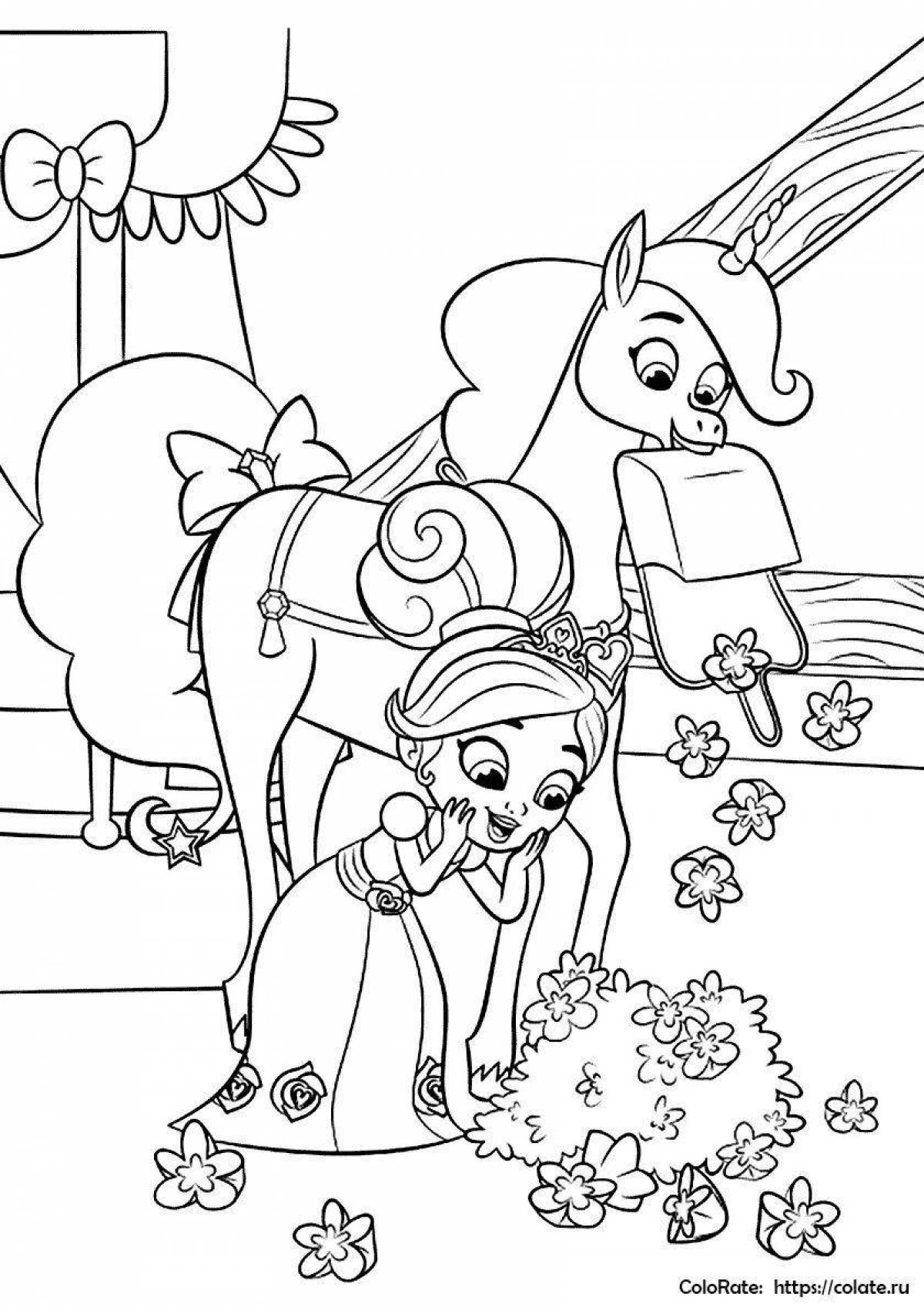 Major coloring princess and knight