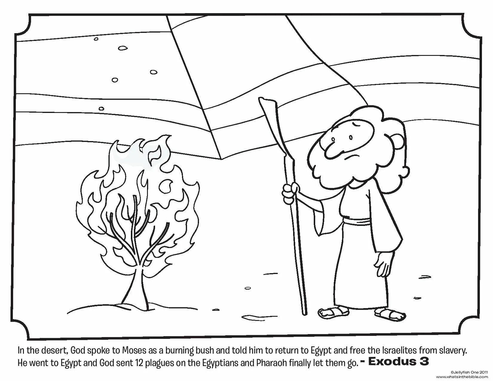 Drawing burning bush #3