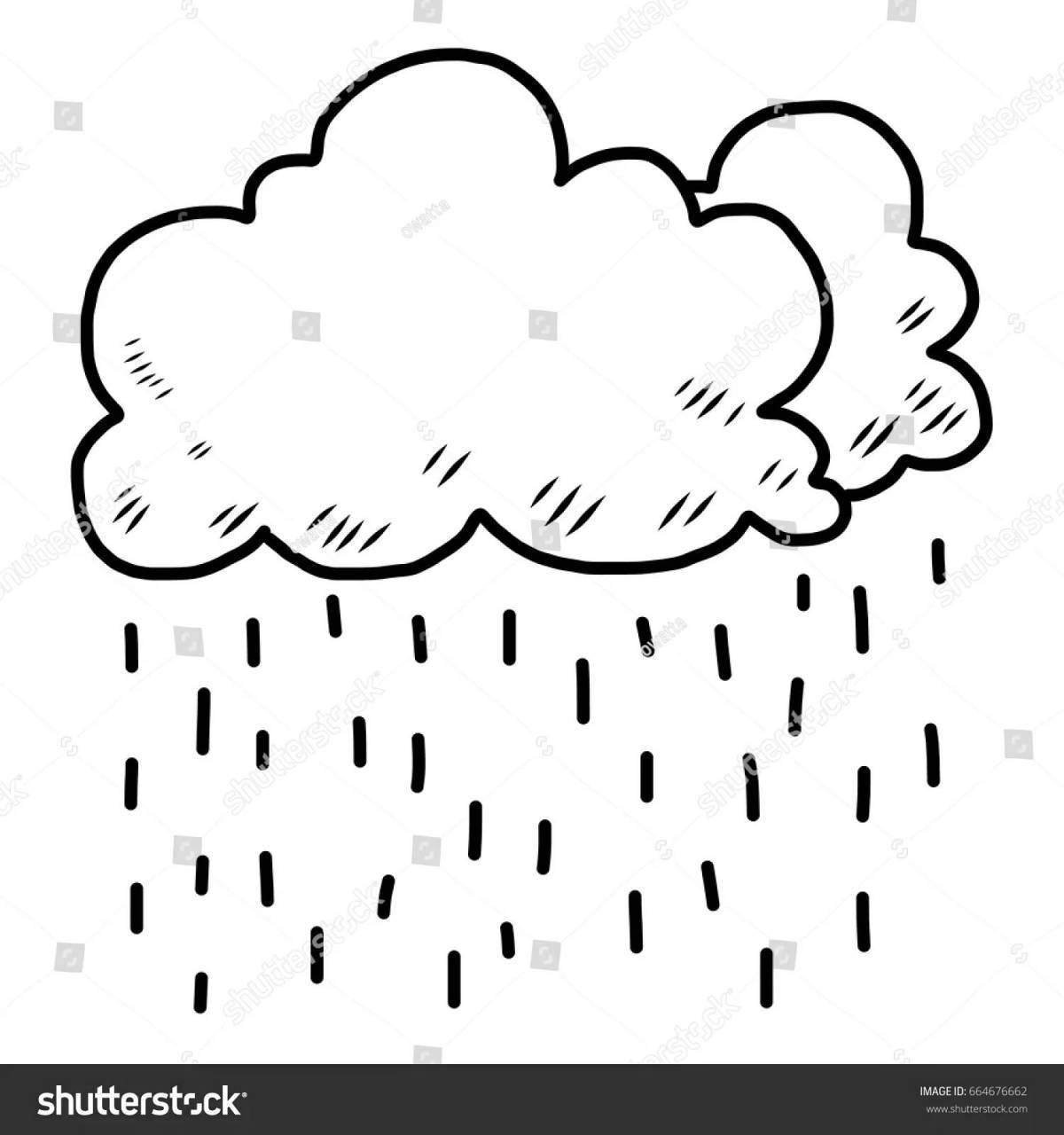 Photo Sublime cloud with rain