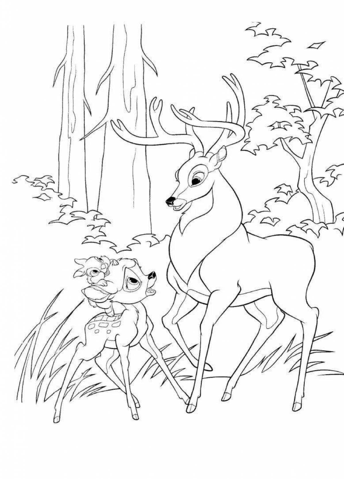 Coloring deer by luck