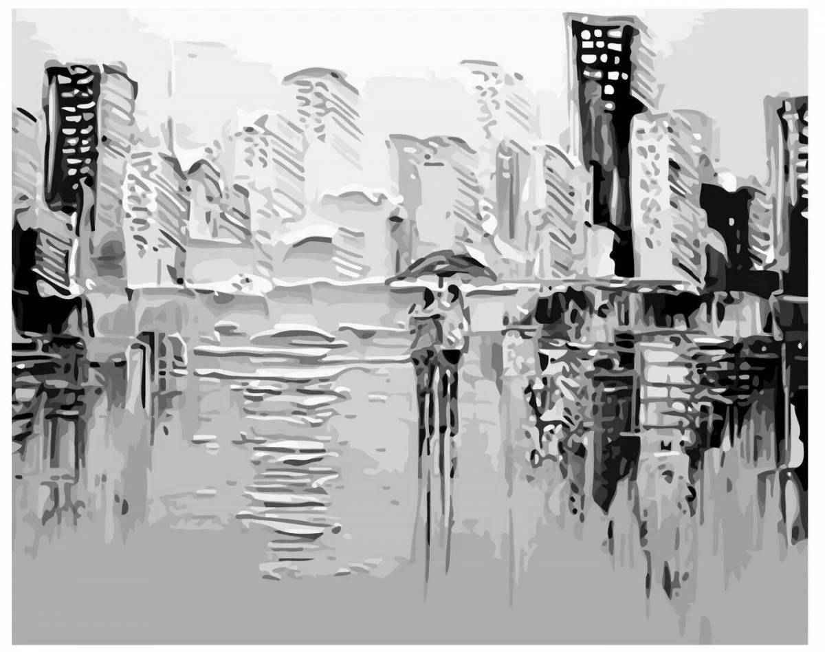 Playful leonardo number coloring page