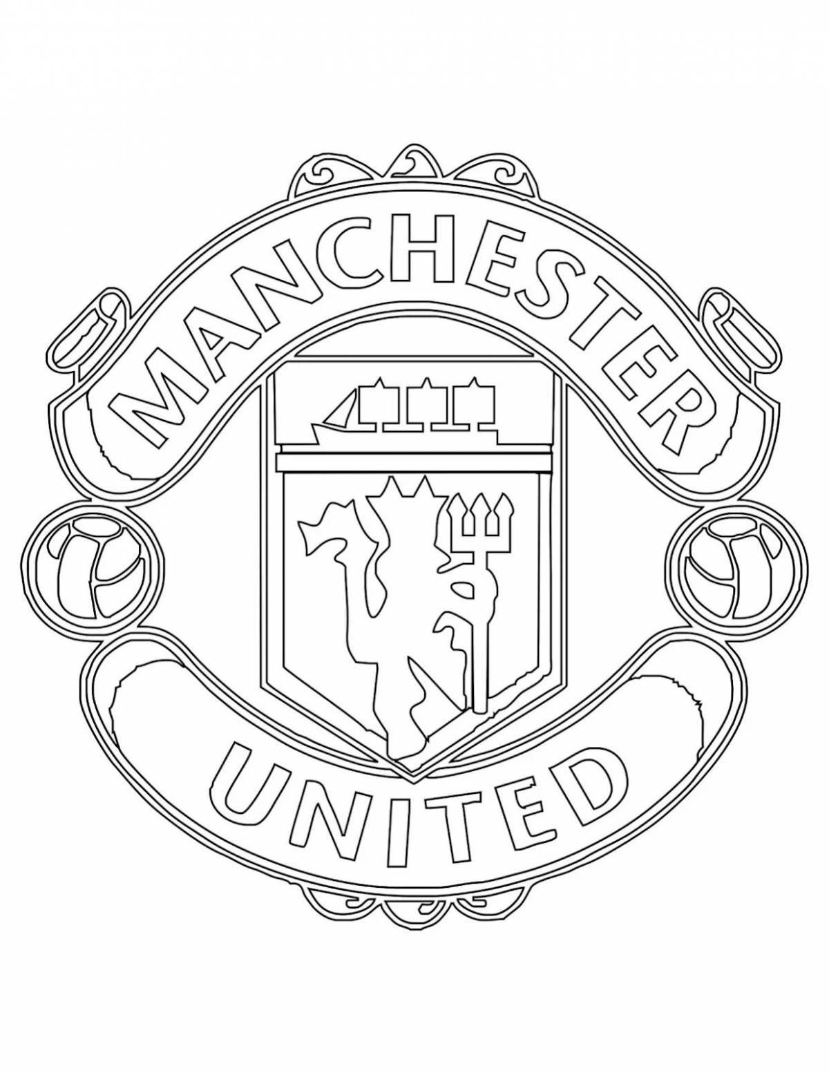 Coloring pages with football club logos