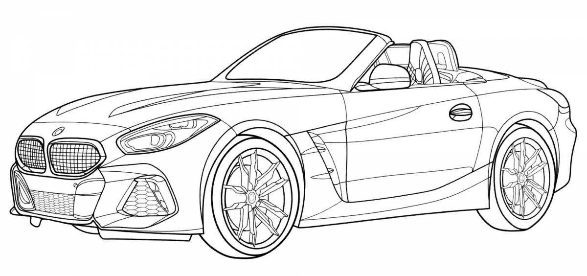 Coloring majestic car bmw m5