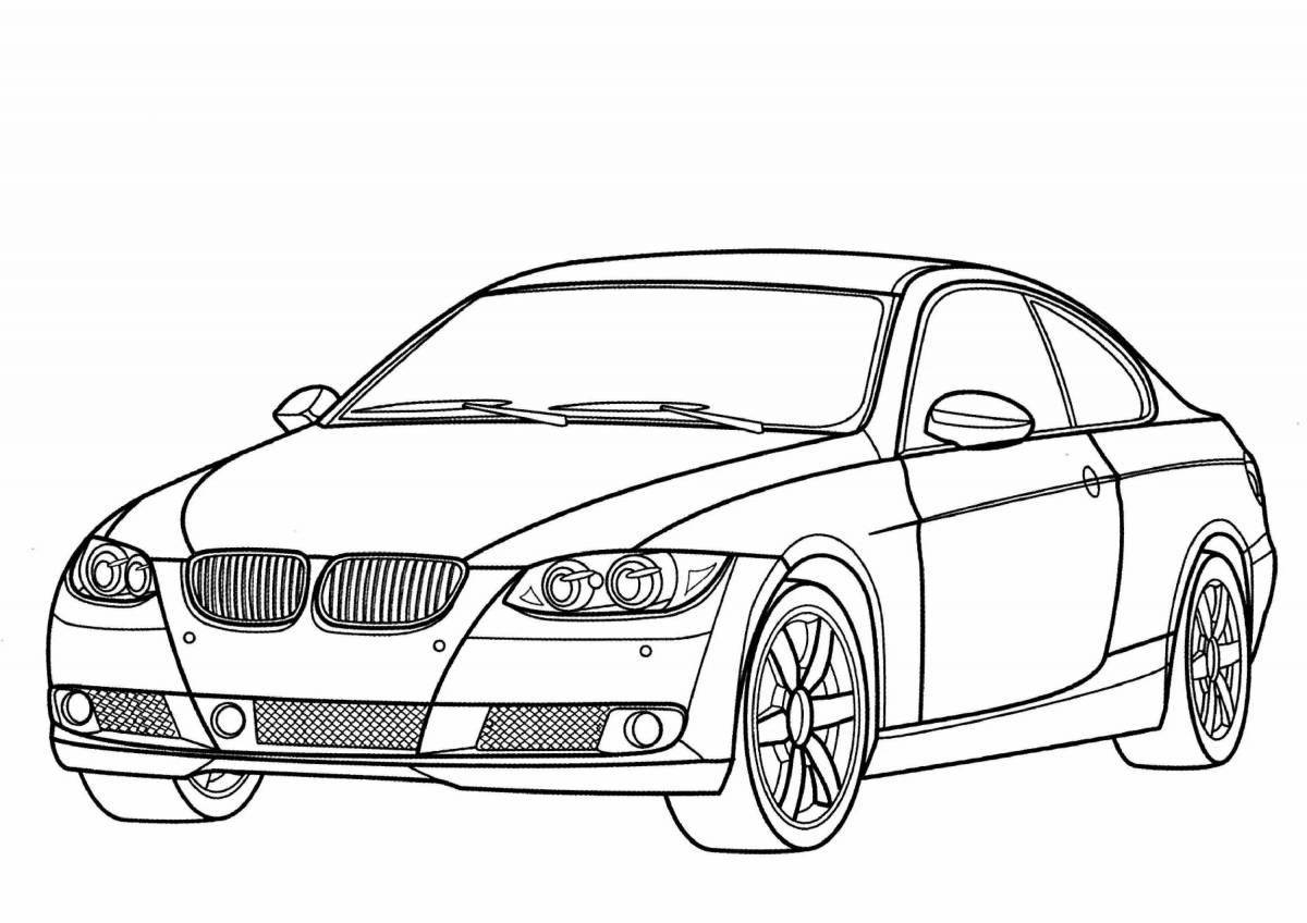 Colouring violent car bmw m5