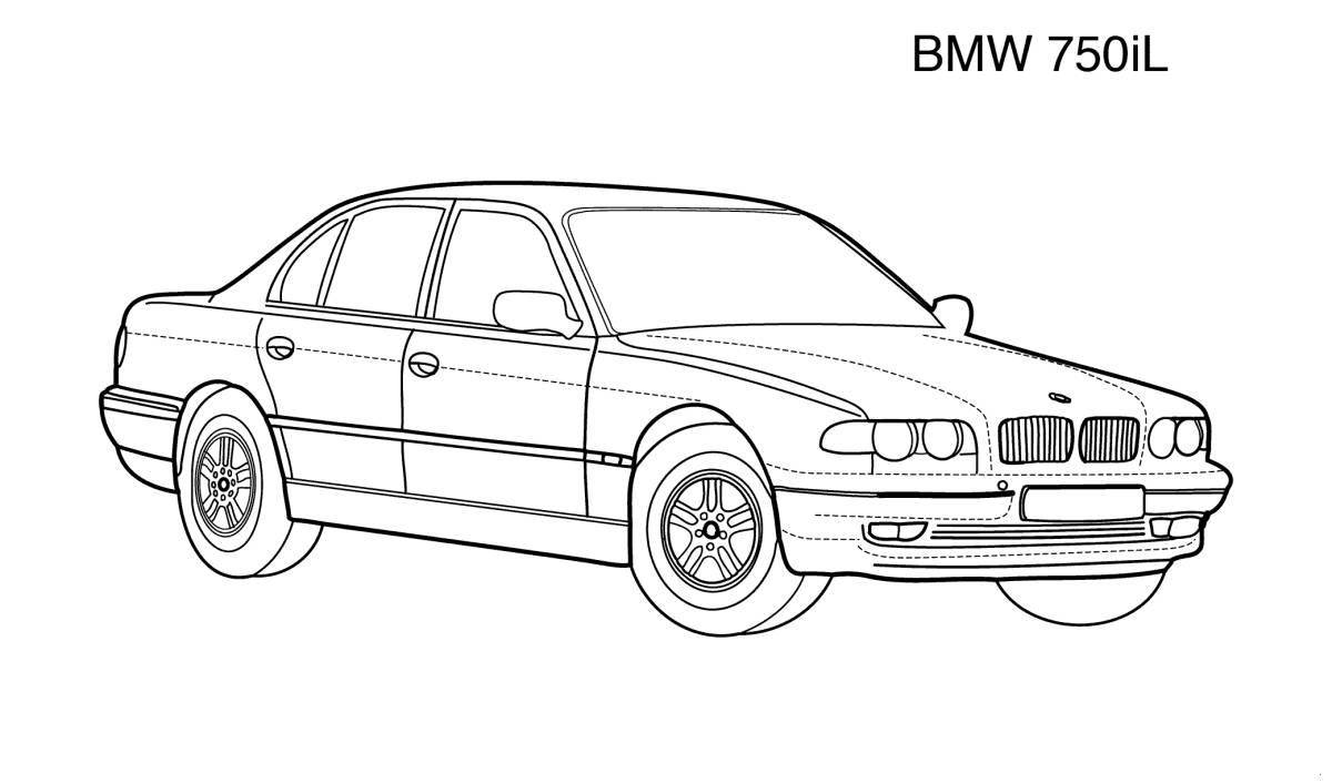 Coloring generous car bmw m5