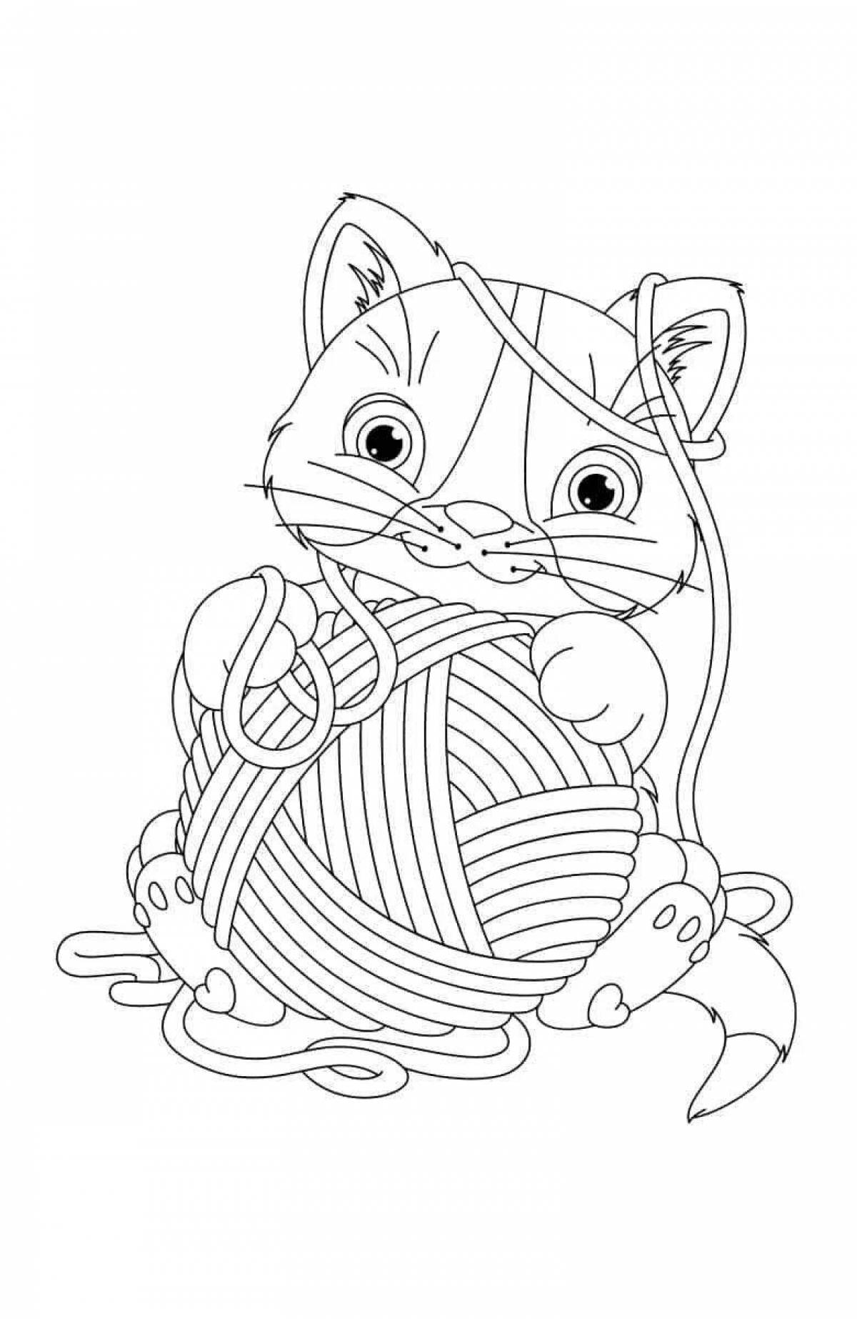 Amazing ball coloring page for kids