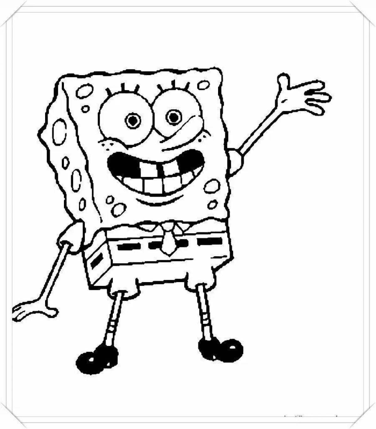 Outstanding coloring spongebob drawing