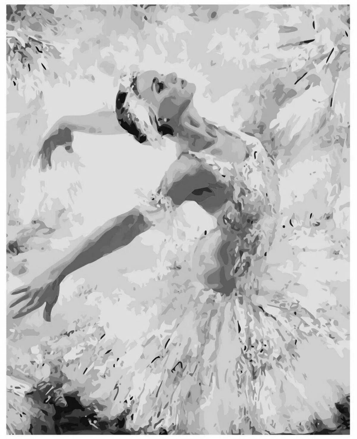 Мистическая балерина раскраска по номерам