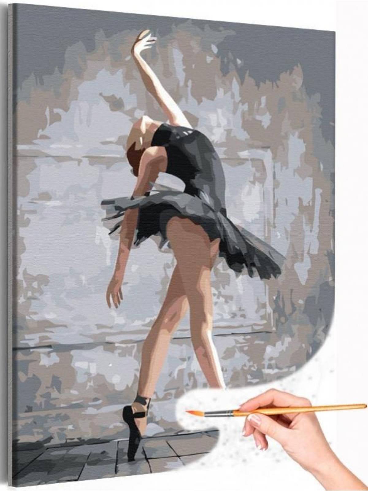 Эфирная балерина раскраска по номерам