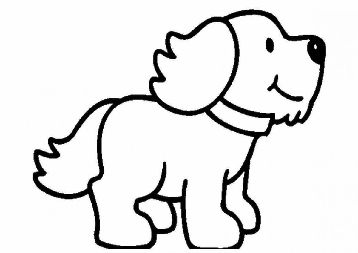 Loving puppy coloring book for toddlers
