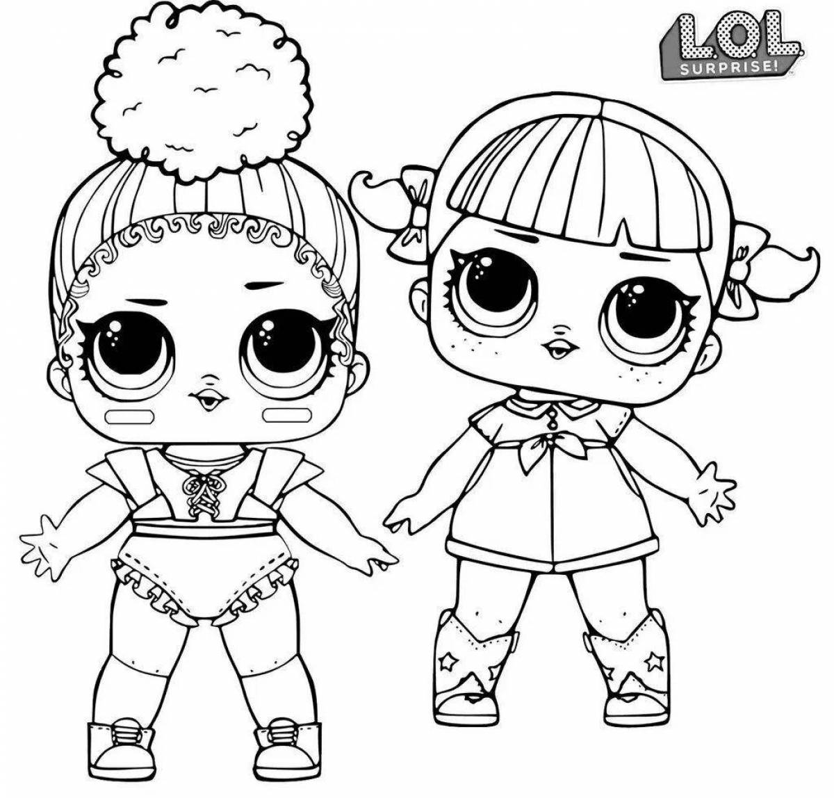 Amazing doll lol teen coloring page