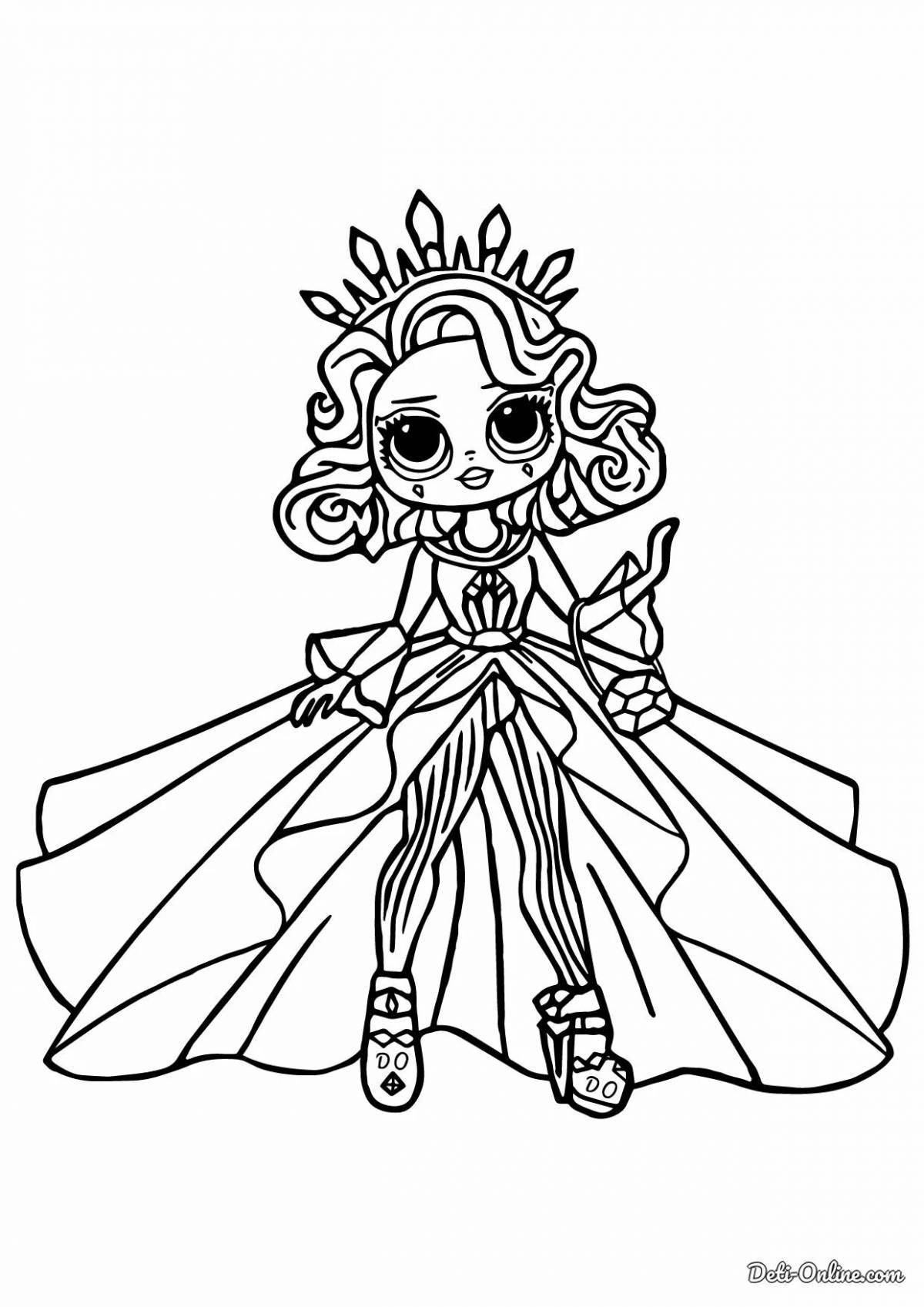 Creative doll lol teen coloring page