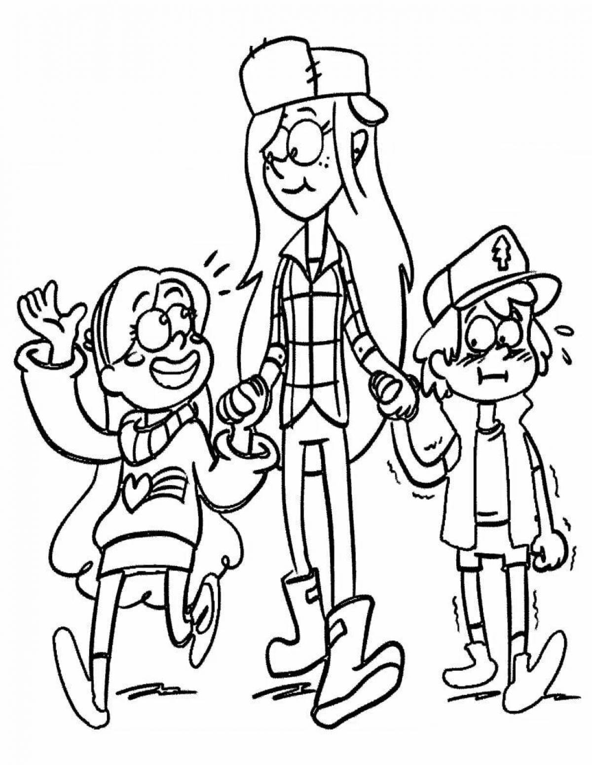 Playful family of gravity falls