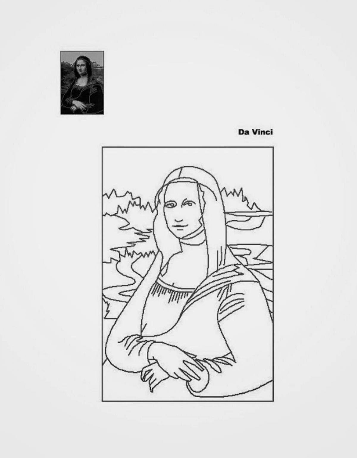 Leonardo da Vinci's fascinating coloring book