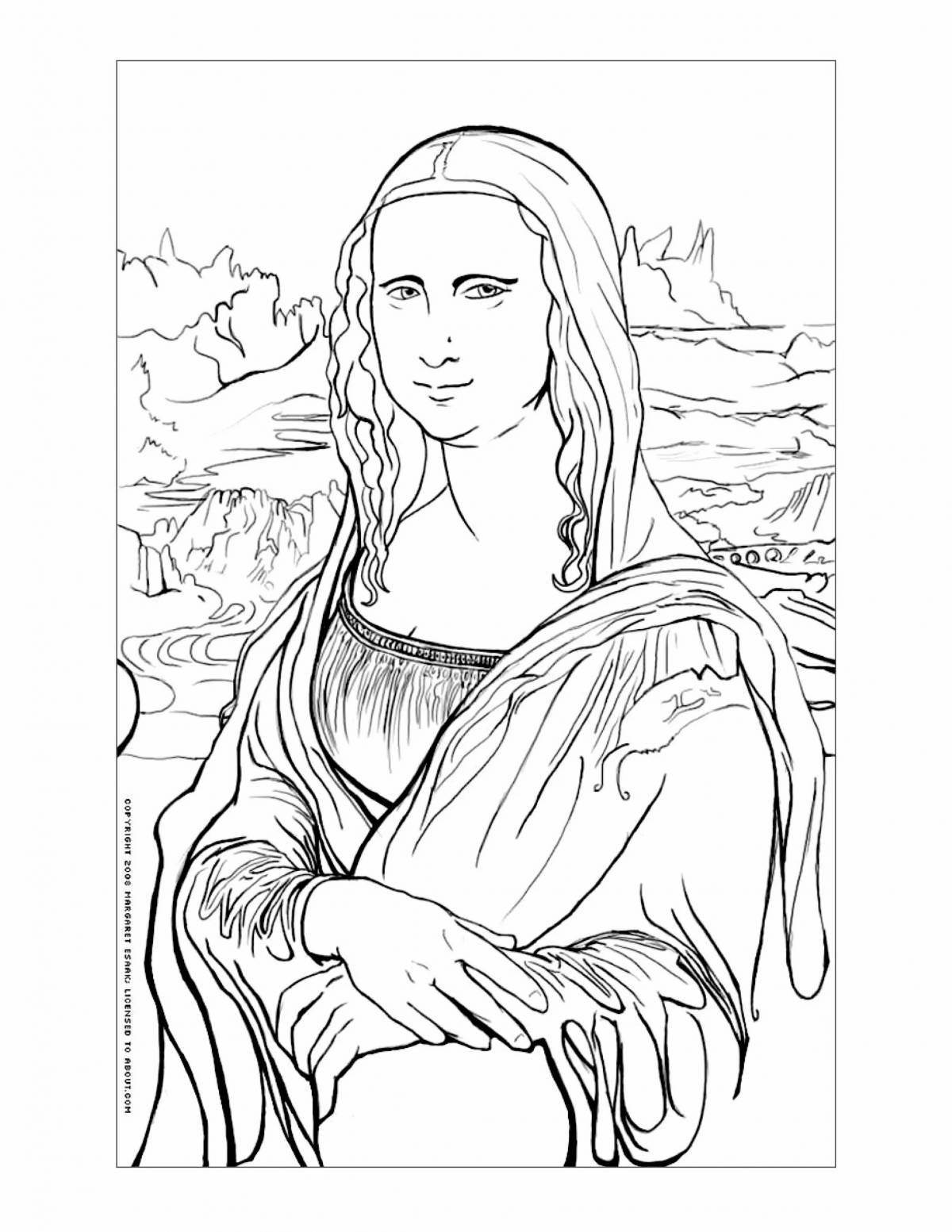 Описание товара Раскраска по номерам Schipper Мона Лиза Леонардо да Винчи 9130511