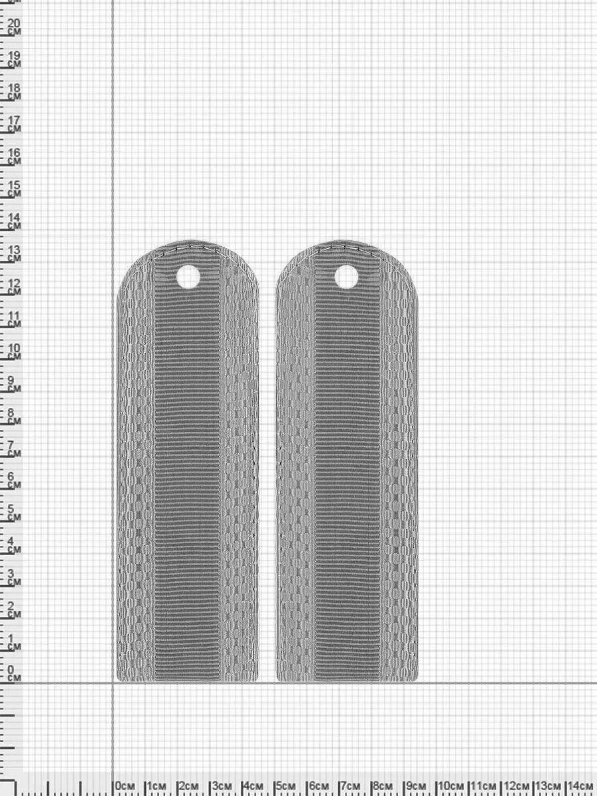 Striking epaulettes for children