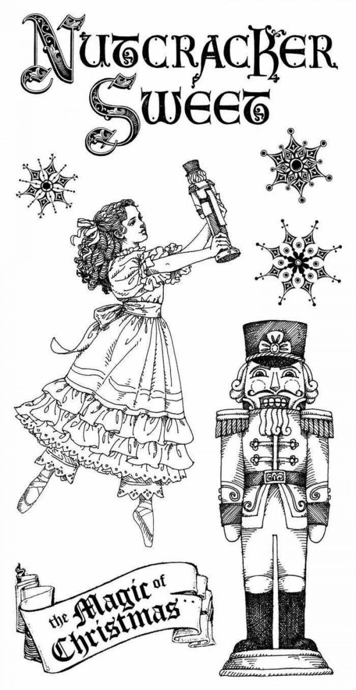 Nutcracker marie's elegant coloring book