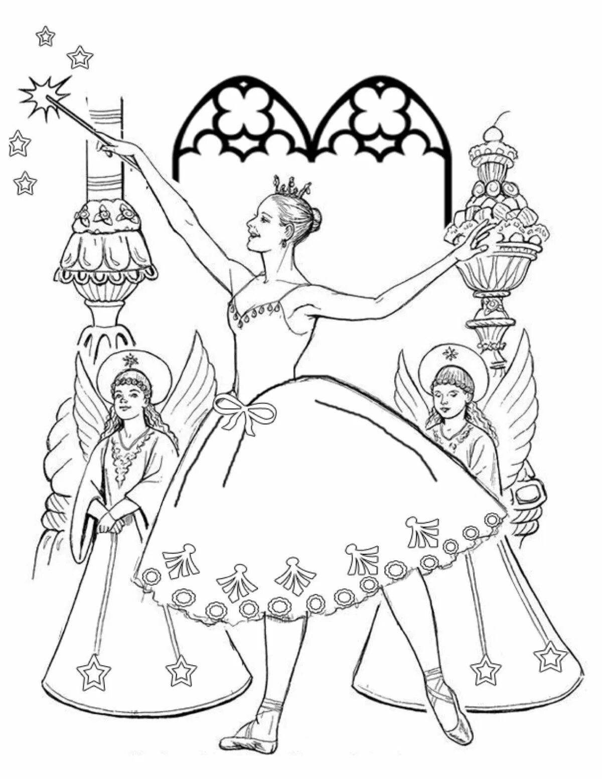 Nutcracker marie coloring book