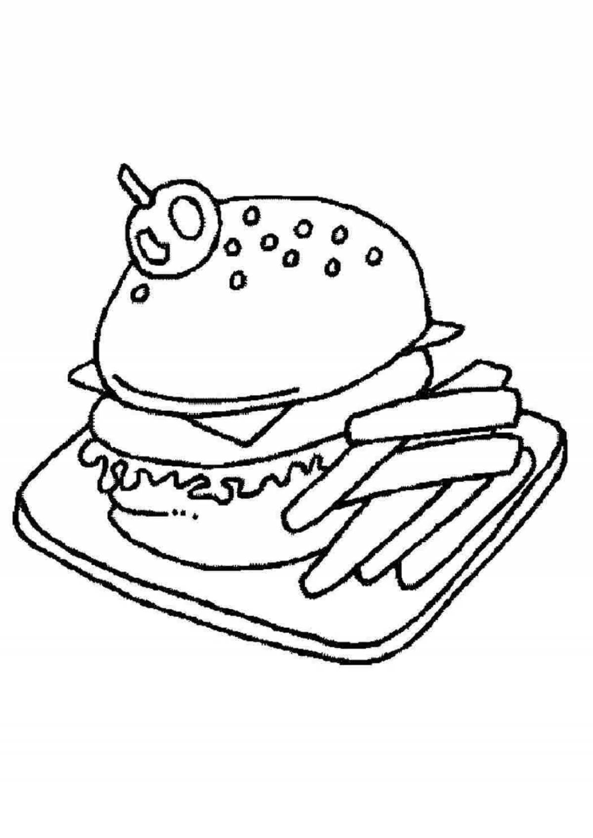 Восхитительная раскраска boxy boo burger