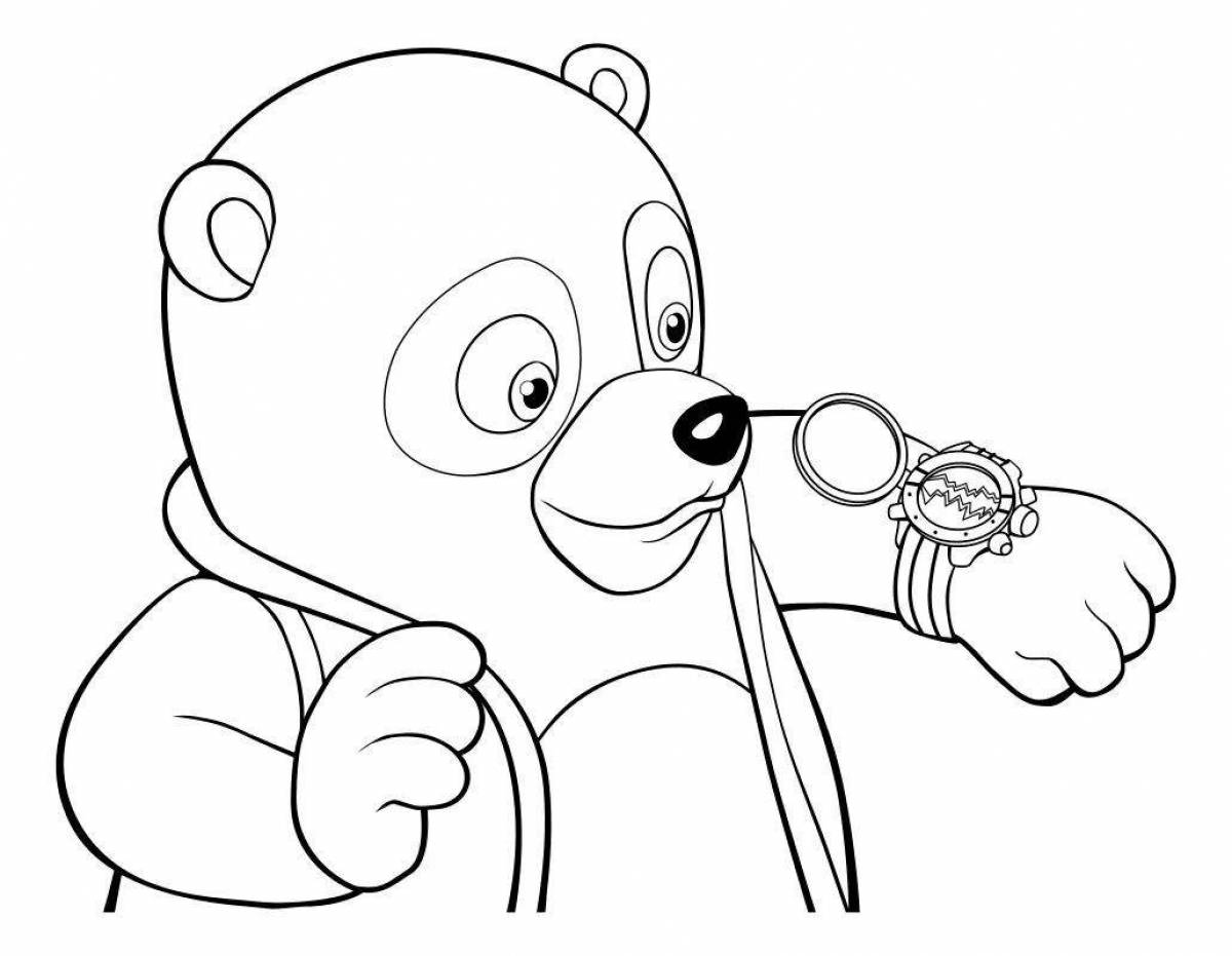 Gummi bear coloring page