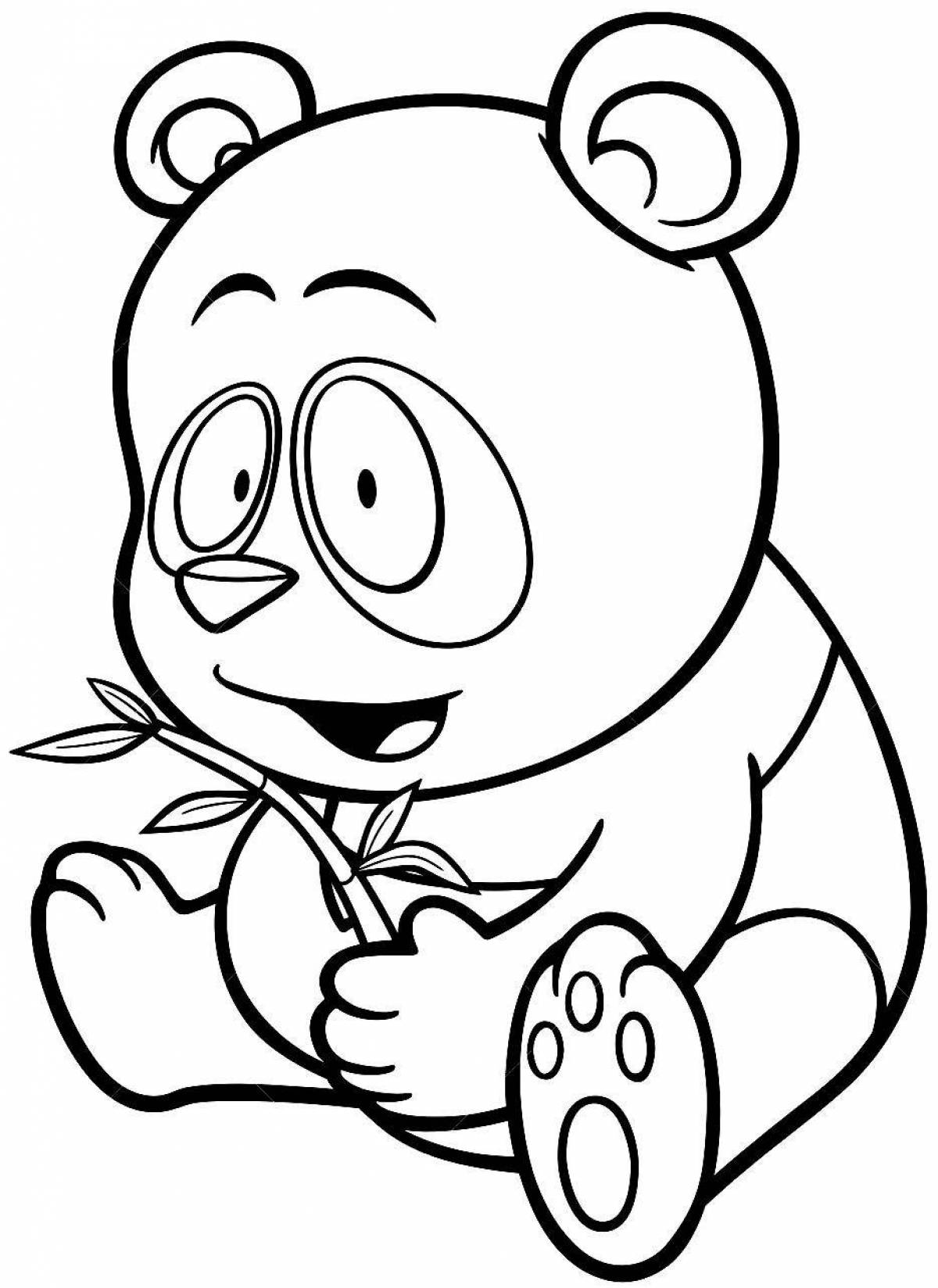 Coloring cute gummy bear