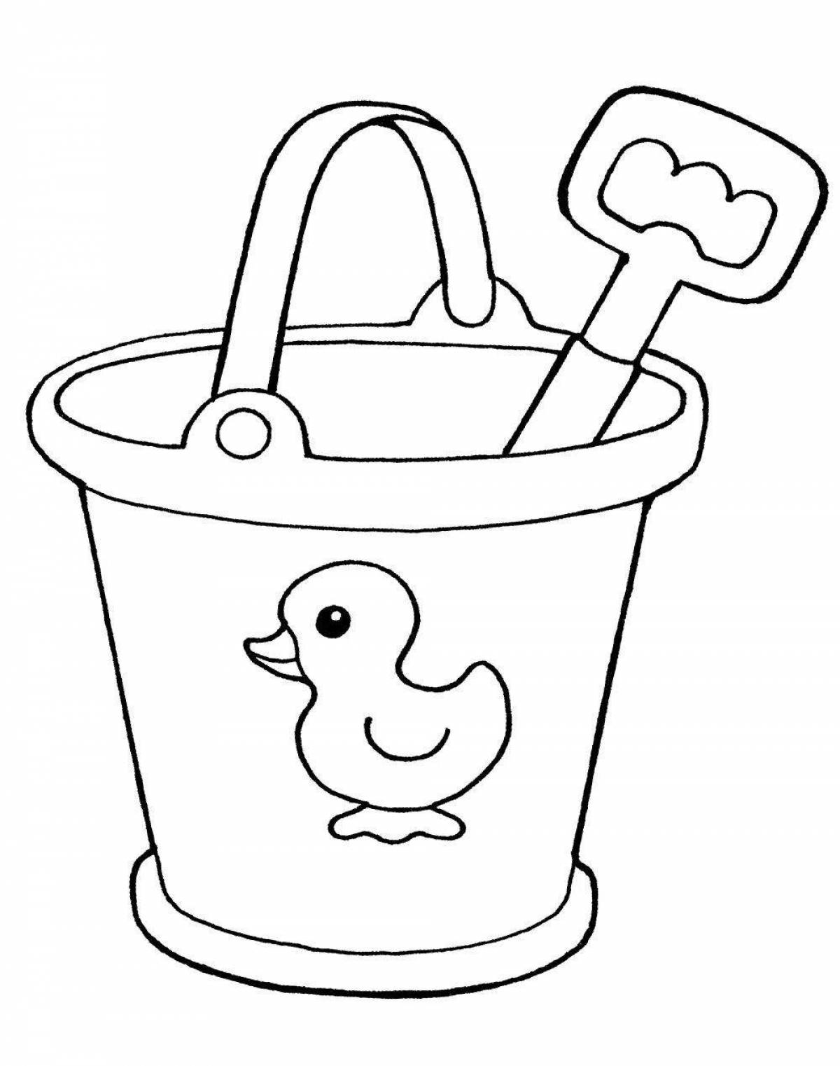 Photo A fun sandbox coloring book for kids