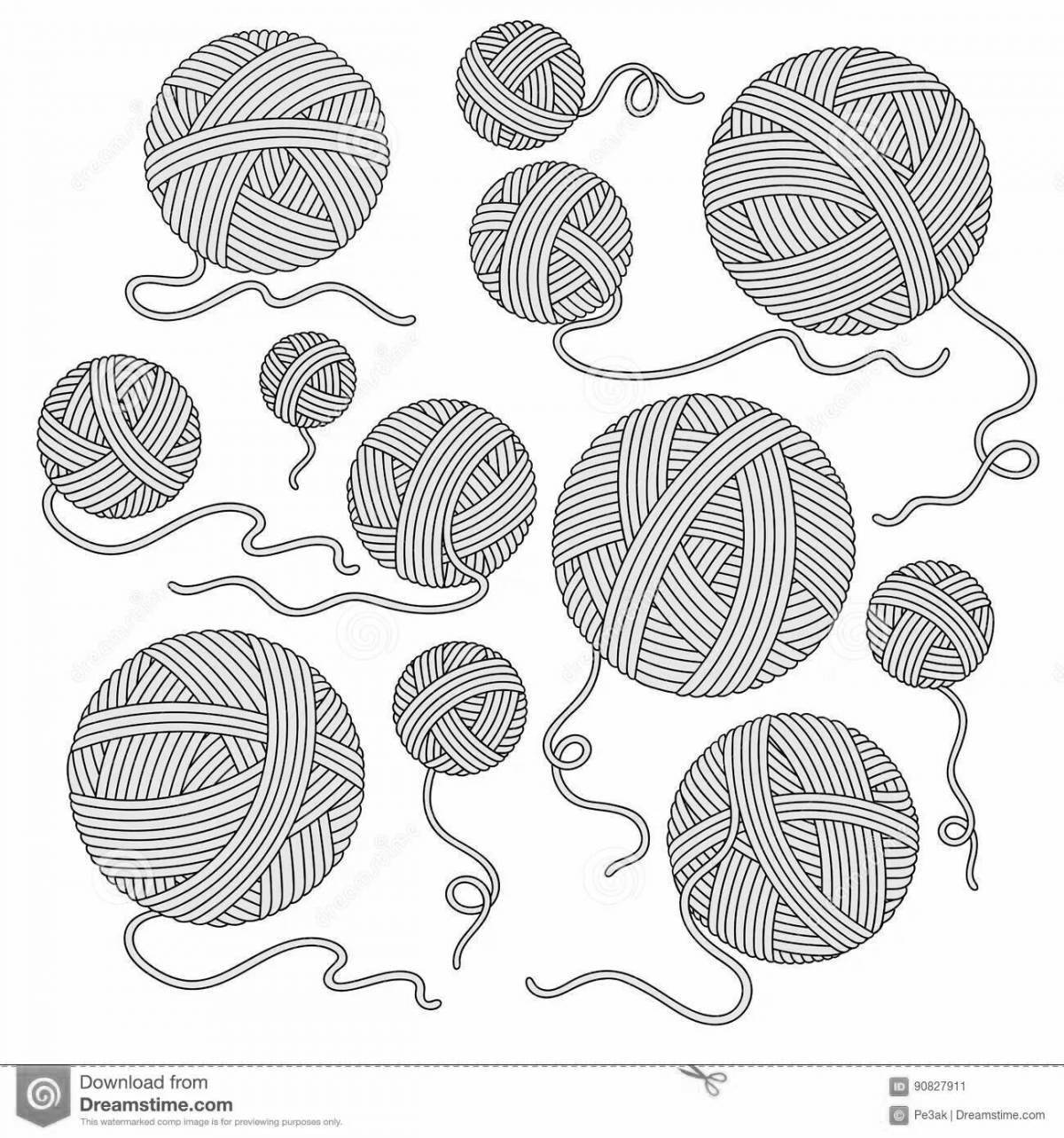 Клубок рисунок карандашом для детей
