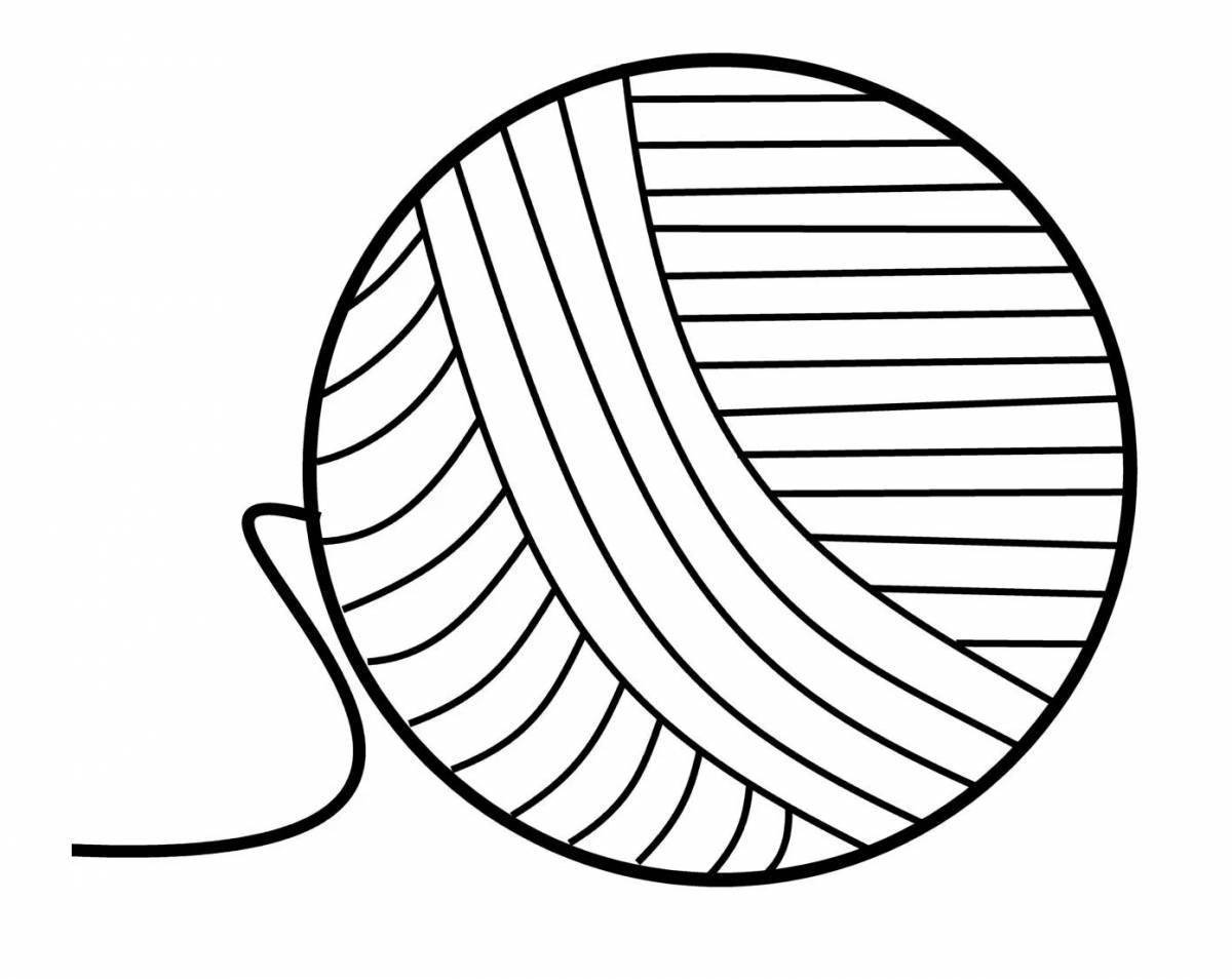 Клубок рисунок карандашом для детей