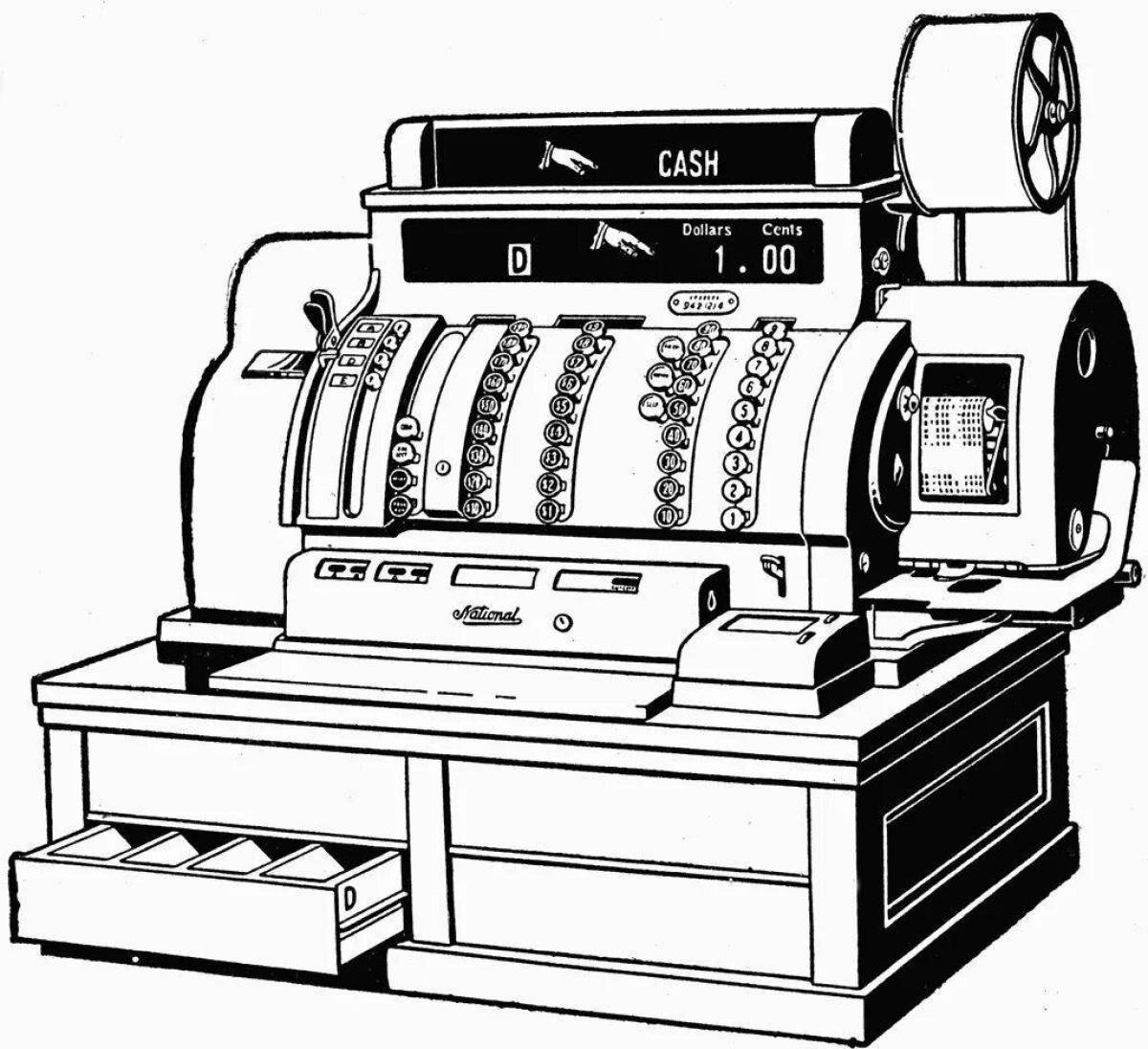 Attractive checkout coloring book for kids