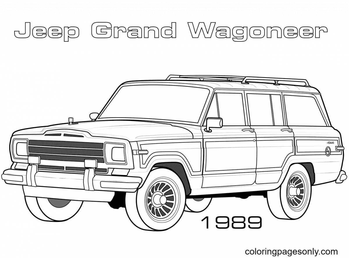 Jeep grand cherokee amazing coloring book