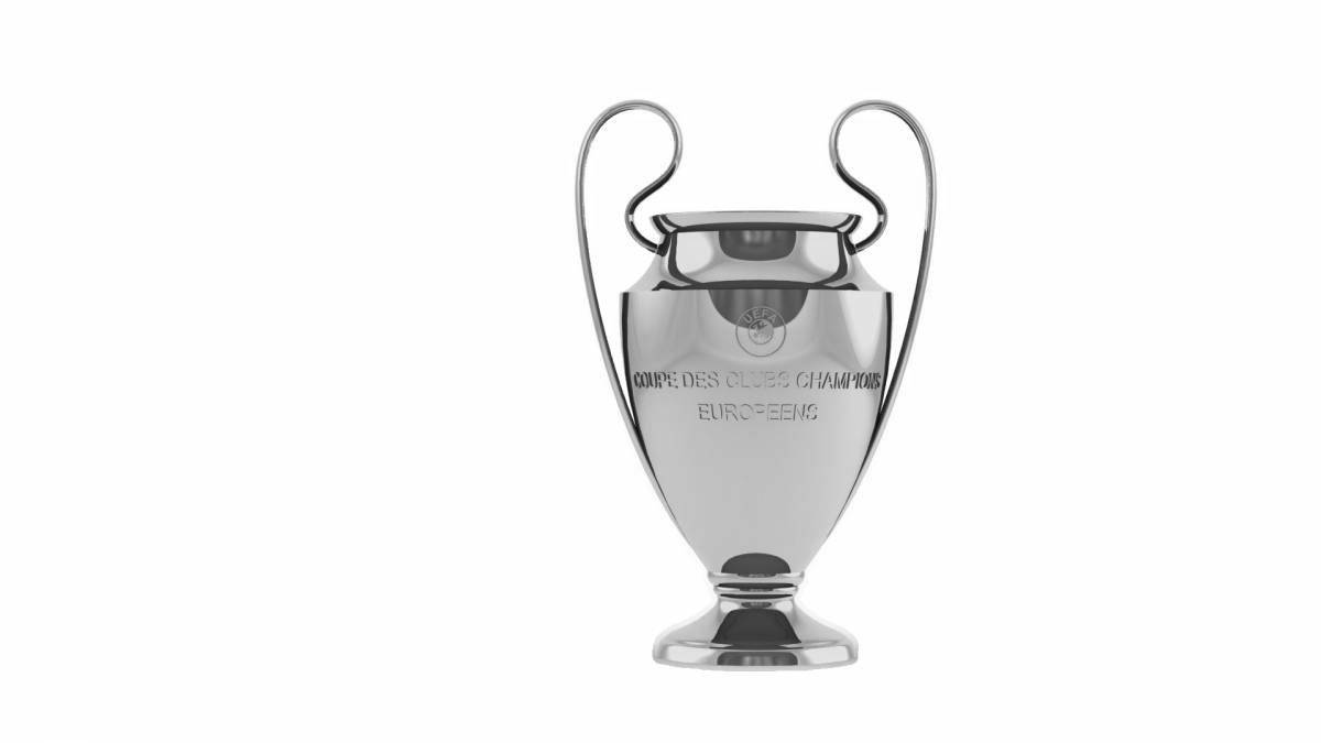 Coloring page Glorious Champions League Cup