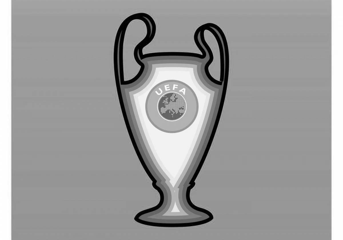 Champions League Cup Coloring Page